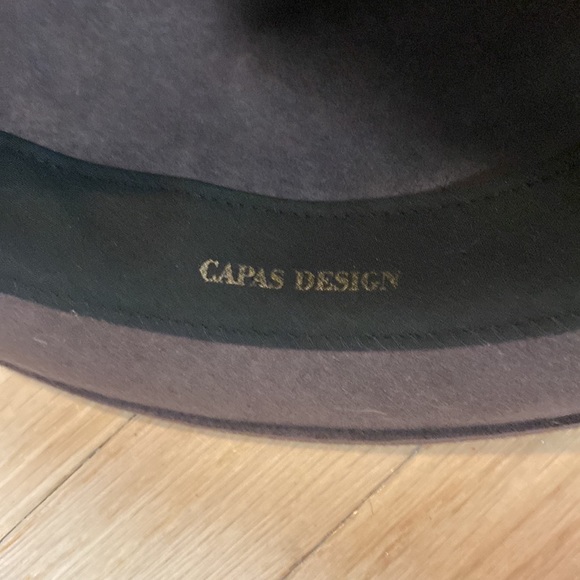 Men’s 100% wool felt fedora water repellent size small sage brown - Picture 3 of 5